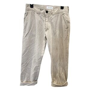 I Love Ugly Pants‎ Men's Small Slim Kobe Straight Fit Cotton Blend Ivory Color
